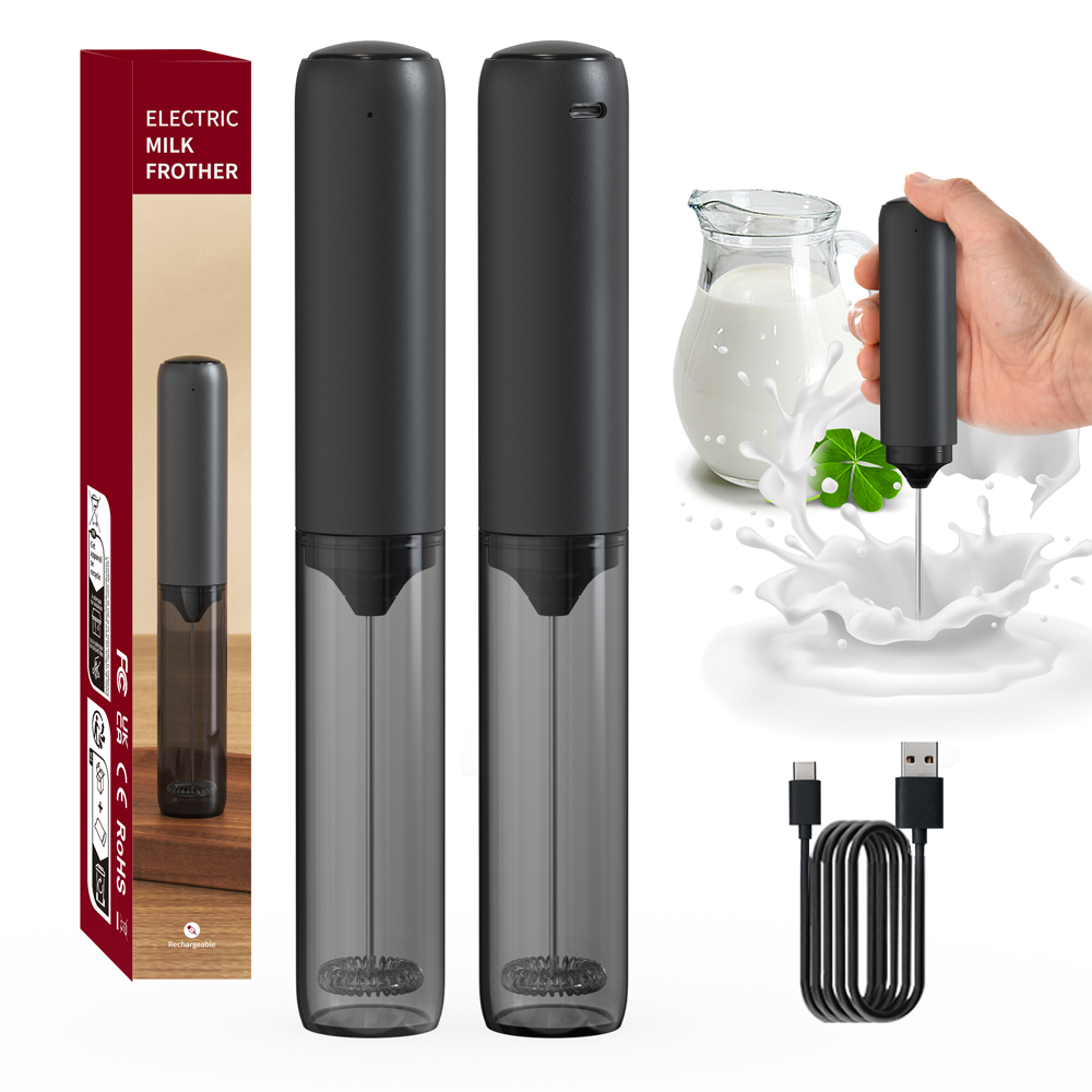 Quirky Kitchen Gadgets - キッチン強力なスターラーミルク泡立て器ハンドヘルドフォームメーカーラテ泡立て器ドリンクミキサーコーヒー電気充電式卵ビーター
