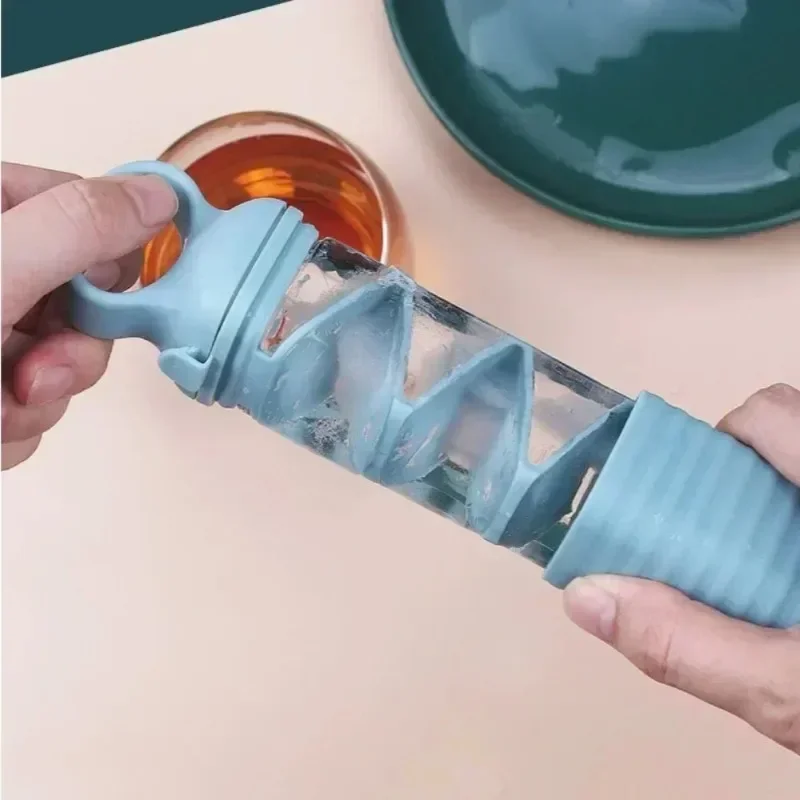 Kitchen Gadgets Home Party - 創造的なシリコン製アイスキューブトレイ、簡単に取り出せる急速冷凍アイスモールド、再利用可能な製氷ボックス、家庭用バーパーティーキッチンガジェット用