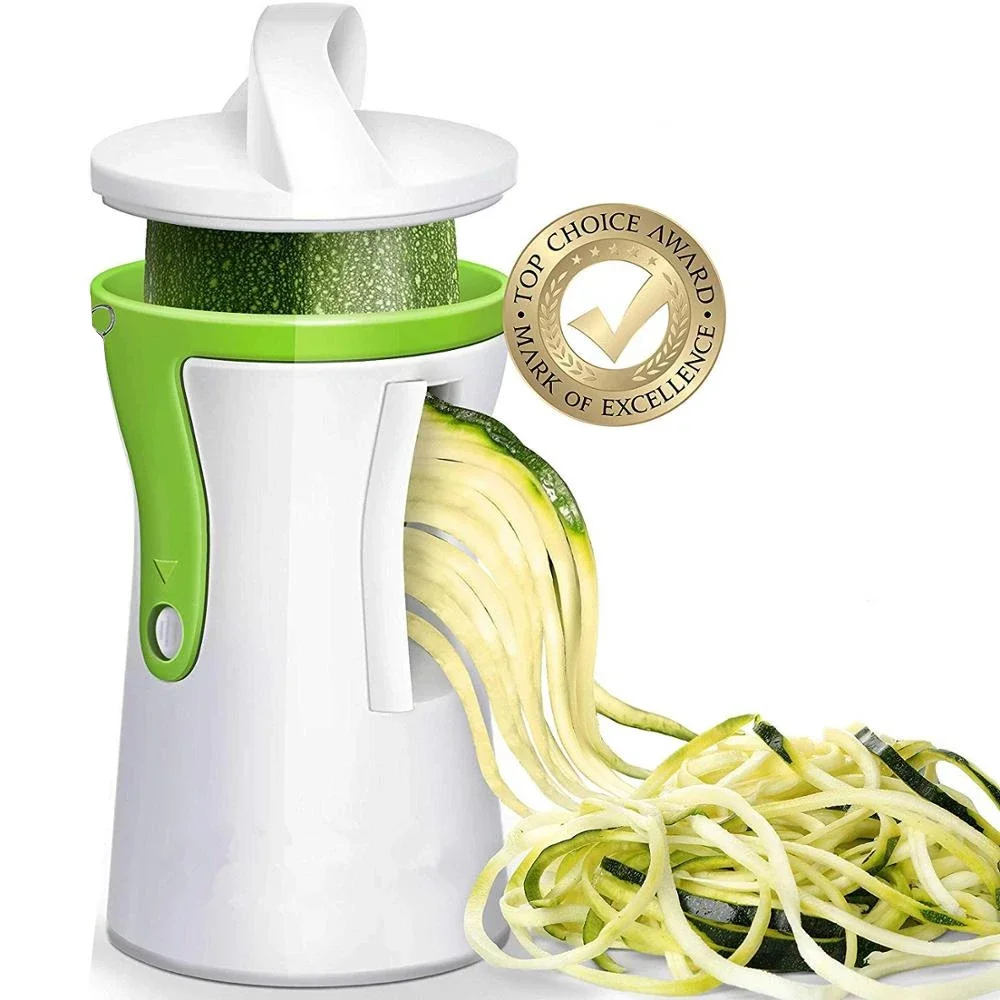 Mandoline Slicer - LMETJMA ヘビーデューティスパイラライザー野菜スライサー野菜スパイラルスライサーカッターキュウリパスタ麺スパゲッティメーカー KC0335