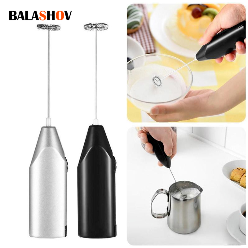 Quirky Kitchen Gadgets - ワイヤレスミルクフォーマーコーヒー泡立て器ミキサー電動ブレンダーエッグビーターミニ泡立て器ハンドルスターラーカプチーノメーカー調理ツール