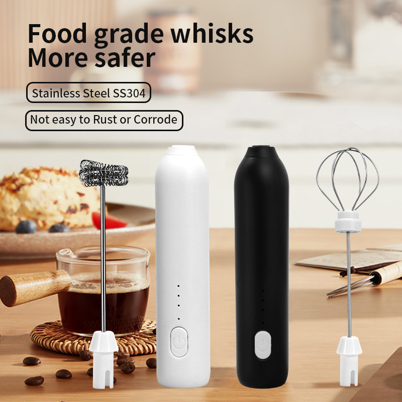 Quirky Kitchen Gadgets - 2 で 1 電気コーヒー泡立て器 + エッグビーターワイヤレス