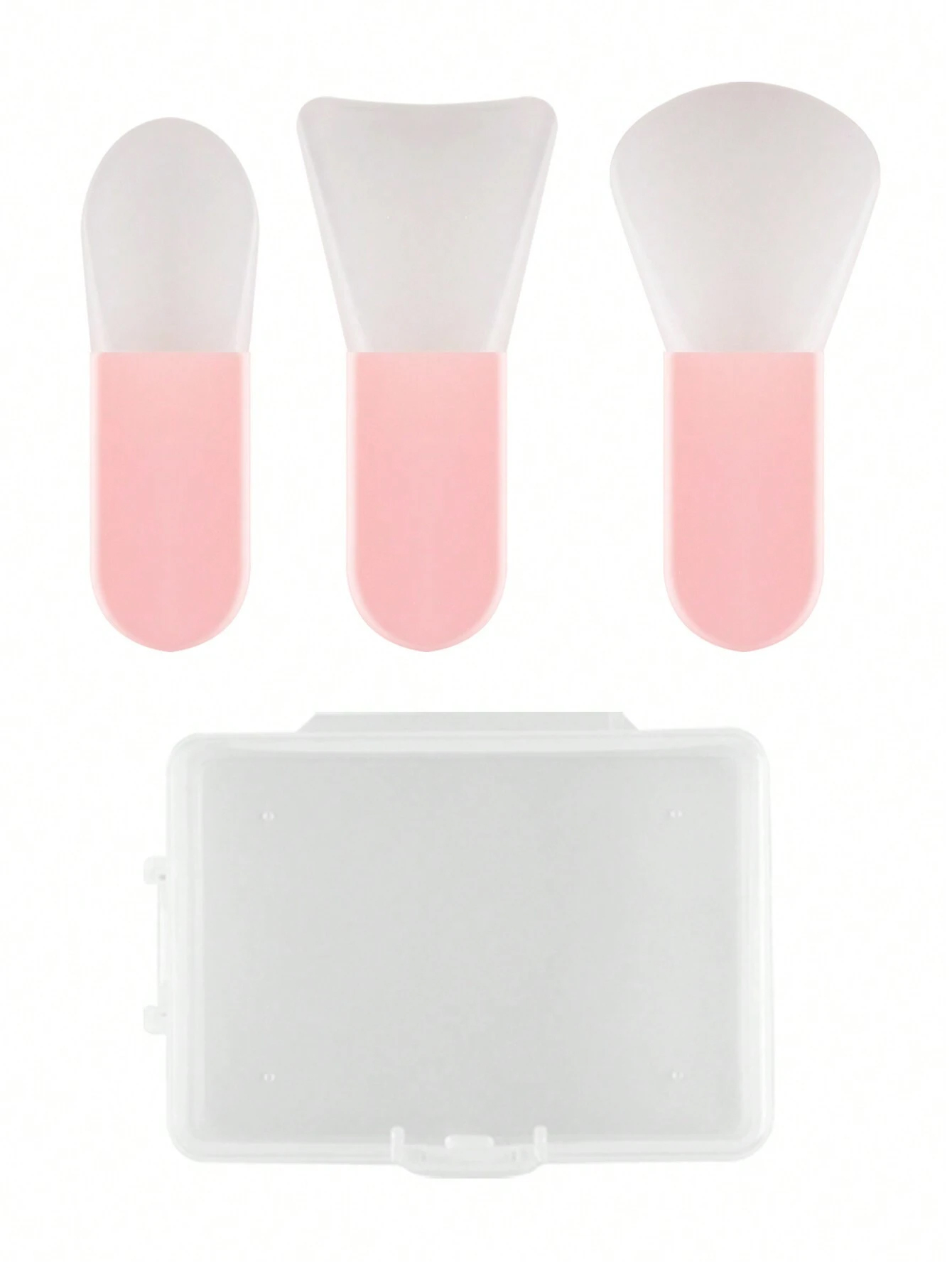 Silicone Spatula Set - 3 個マスクアプリケーターブラシソフトシリコンブラシ、ミニメイクアップスパチュラ美顔ツールセット、フェイシャルマッド、メイクアップマスクブラシ