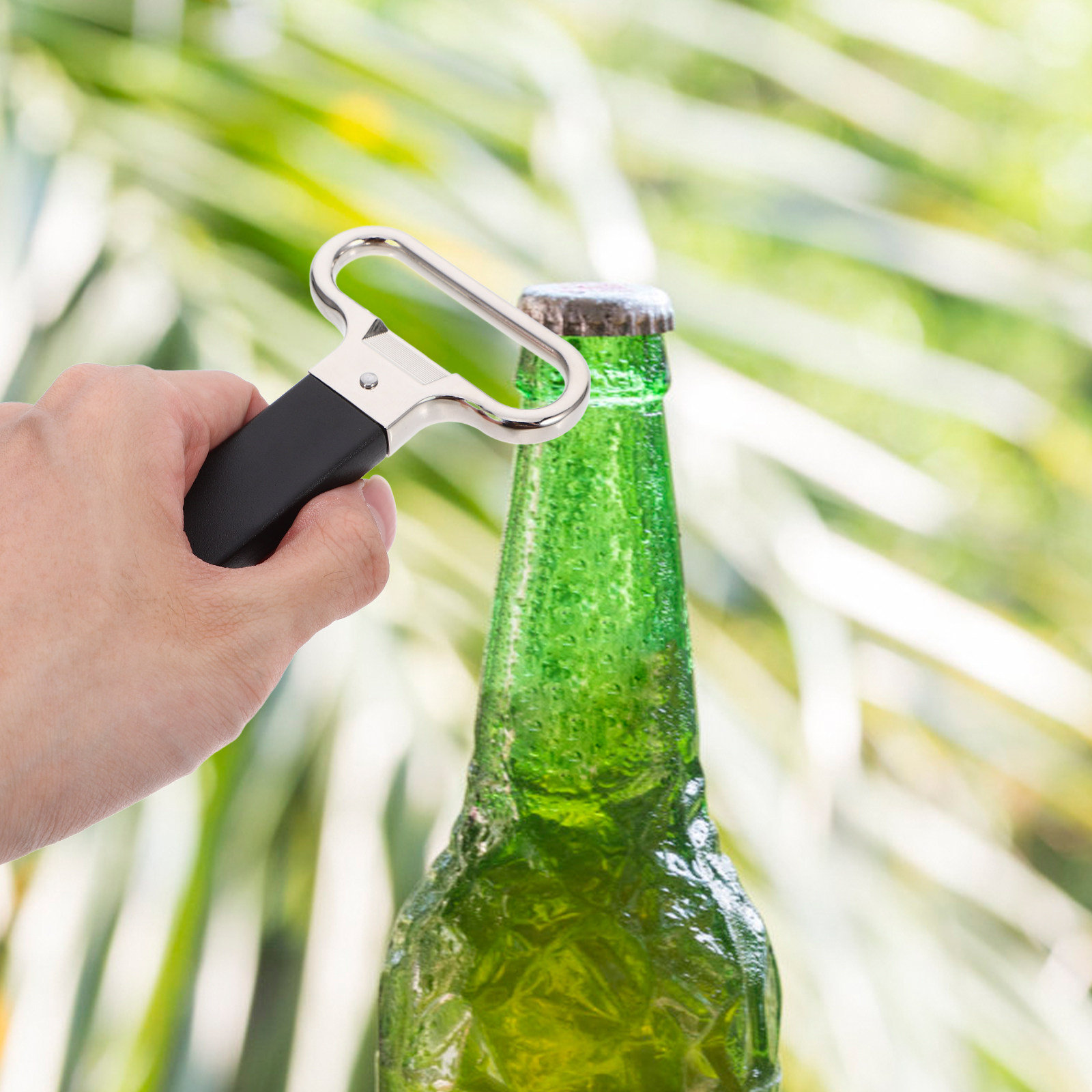 Kitchen Gadgets Home Party - 亜鉛合金製多目的ボトルオープナー、ワイン、ビール、ソーダボトルを簡単に開ける、省スペース、バー、ホームパーティー、キッチンガジェット