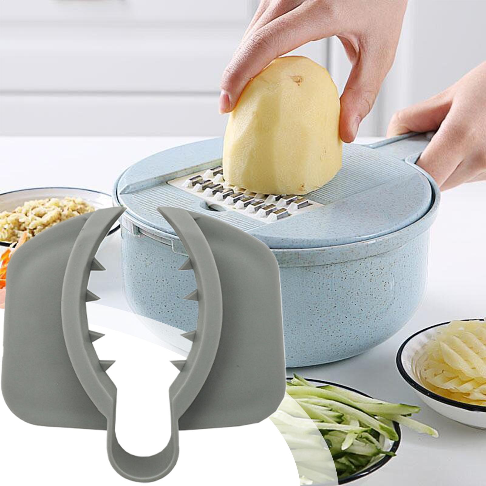 Mandoline Slicer - 食品を切るためのフィンガーガード 滑り止め保護ガード マンドリンスライサー用 野菜のスライス・細断・刻み込み 初心者向け
