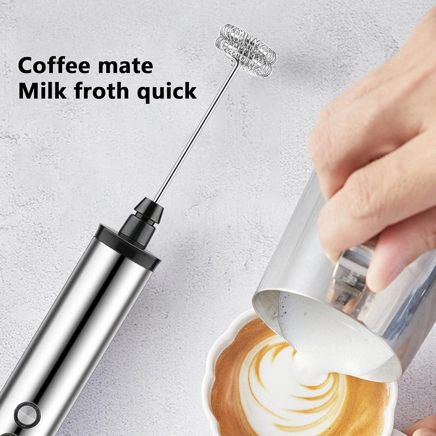 Quirky Kitchen Gadgets - マグパイ3in1ハンドヘルド電動ミルク泡立て器ドリンクミキサー卵ビーター充電式簡単操作泡立て器家庭用キッチンツール