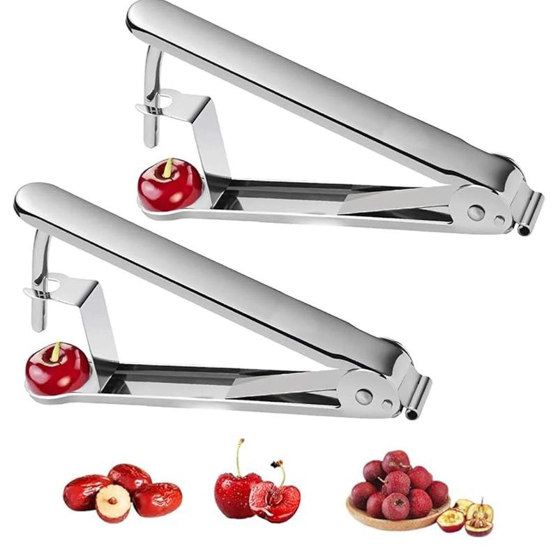 Kitchen Gadgets That Are Useful - 多機能種抜き器：チェリー、サンザシ、ナツメ、オリーブ用。創造的な種抜きツール、家庭用小型キッチンガジェット。