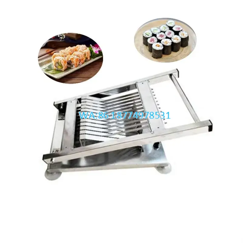 Kitchen Gadgets That Are Useful - Wmwmnu ポータブル 食品グレード ステンレス製 手動寿司ロールカッター 海苔寿司作成ツール