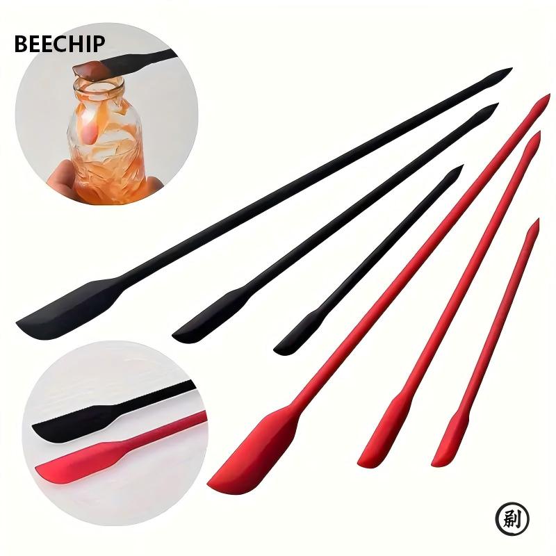 Silicone Spatula Set - 3ピースミニシリコンスパチュラセット - 耐熱性、ジャー、ボトル、キッチン用の複数サイズ