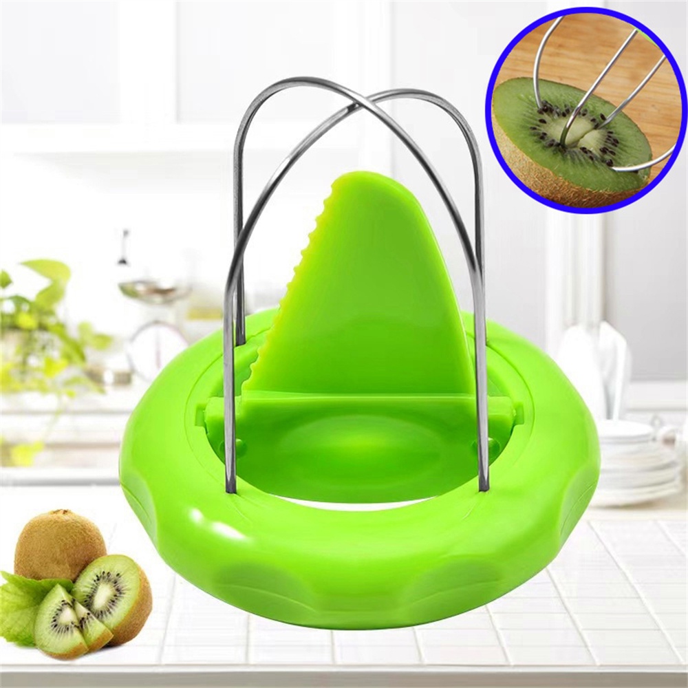 Kitchen Gadgets Smart - キウイカッターピーラースライサーキッチン取り外し可能なクリエイティブガジェットステンレス鋼レモン皮むきツールフルーツサラダメーカーアクセサリー