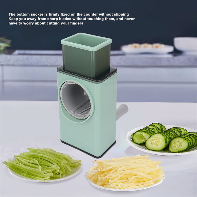 手動回転式チーズグレーター、野菜シュレッダー、スライサー（3 - Mandoline Slicer のレビューと価格
