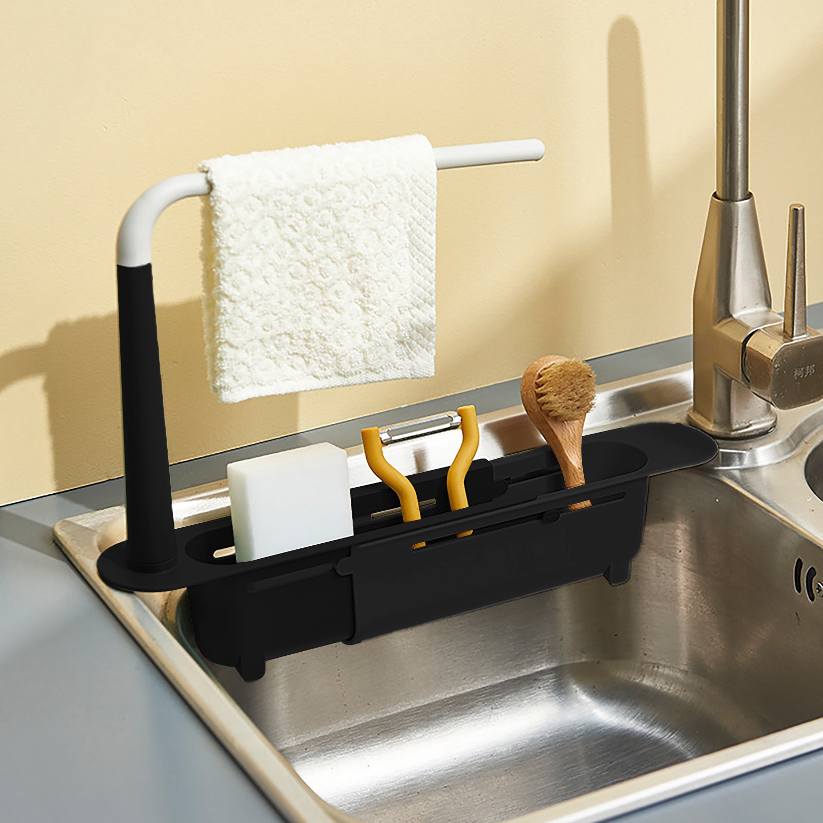 Elescopicシンクの水切り、キッチンオーガナイザー、石 - Quirky Kitchen Gadgets のレビューと価格