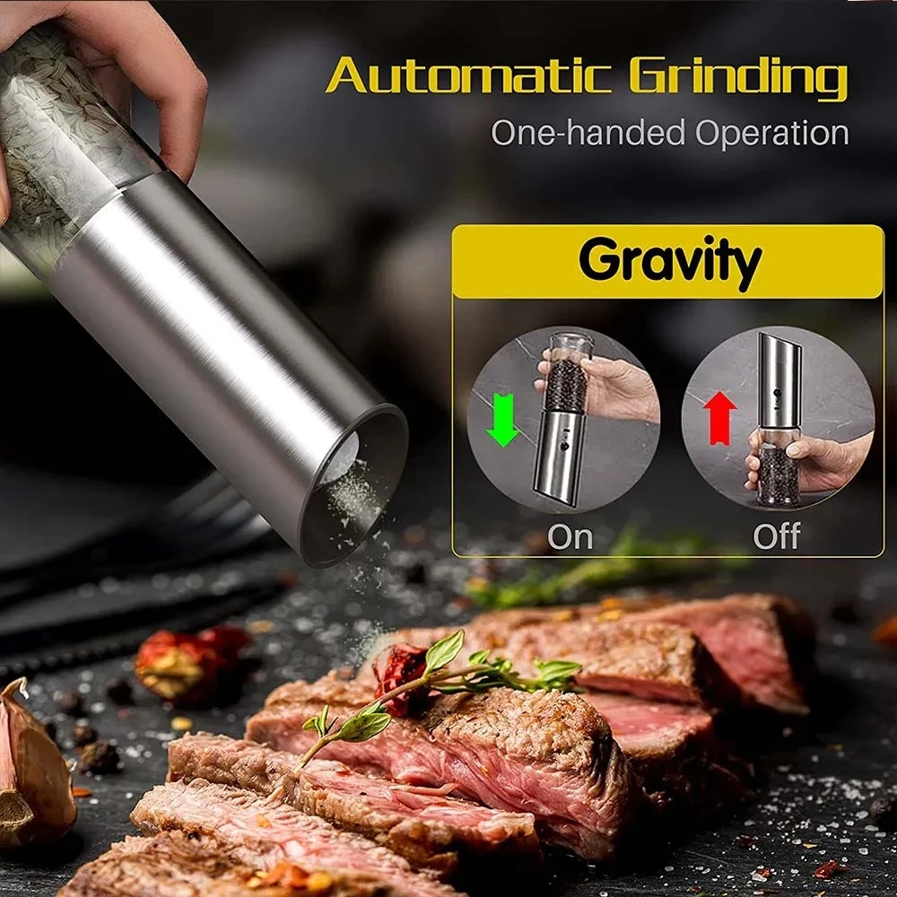 ZaiXiao 電動ソルトアンドペッパーグラインダー USB - Kitchen Gadgets Smart のレビューと価格