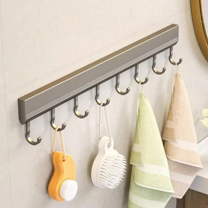キッチン収納ラックアルミ合金フックラック壁掛けキッチン用品収 - Kitchen Gadgets Rack のレビューと価格