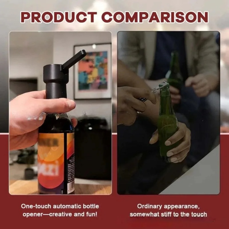 クリエイティブなカタパルト式ボトルオープナー、金属製ビールキ - Kitchen Gadgets Home Party のレビューと価格