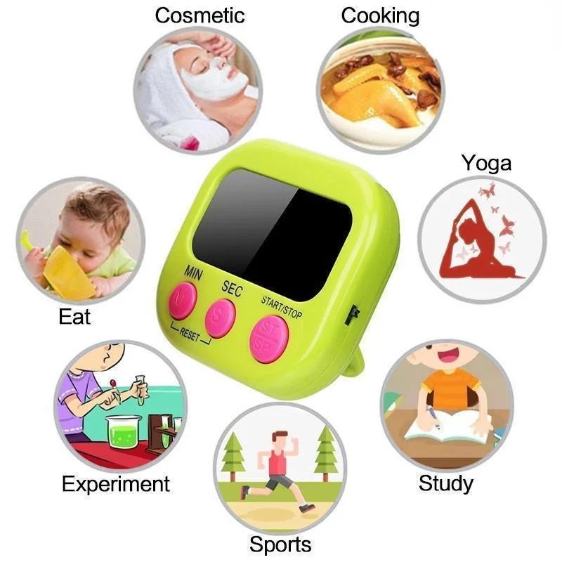 ミニデジタルキッチンタイマー 大きな数字 大音量アラーム 磁 - Kitchen Gadgets Smart のレビューと価格