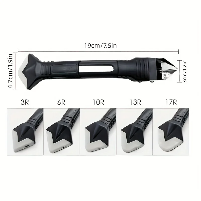 5-in-1メタルヘッドシャベルグルーツールキット：シリコン - Silicone Spatula Set のレビューと価格