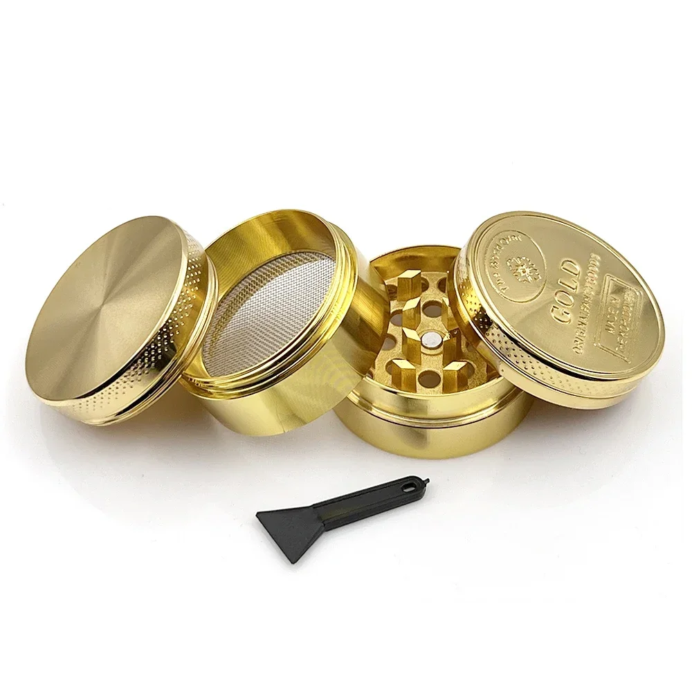 ハーブグラインダー 3/4 部品亜鉛合金 40 ミリメートル - Kitchen Gadgets Gold のレビューと価格