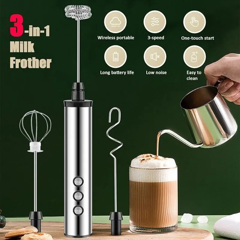 マグパイ3in1ハンドヘルド電動ミルク泡立て器ドリンクミキサ - Quirky Kitchen Gadgets のレビューと価格