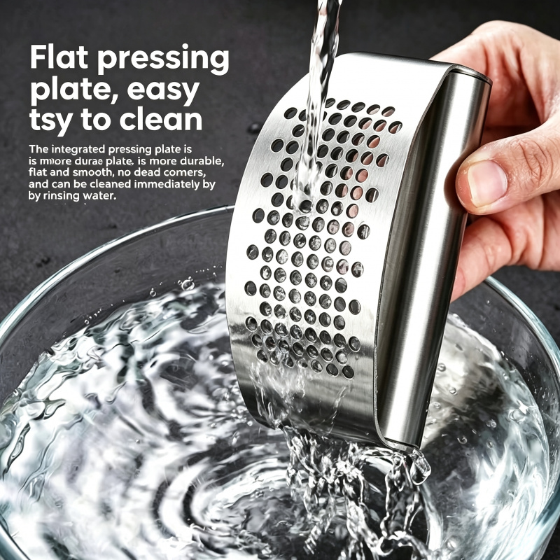 ステンレス鋼リング手動ガーリックプレス簡単洗浄キッチンガジェ - Kitchen Gadgets That Are Useful のレビューと価格