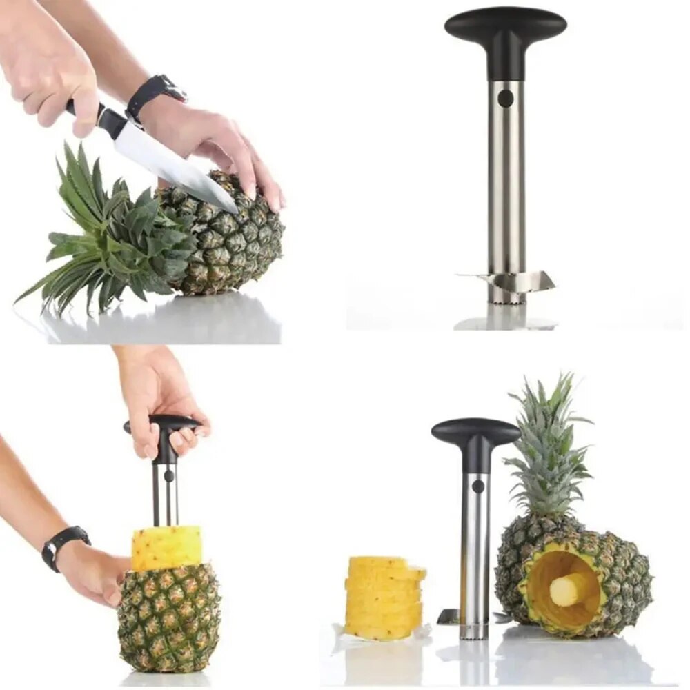 スポットステンレス鋼パイナップルピーラーパイナップルコアラー - Kitchen Gadgets Smart のレビューと価格