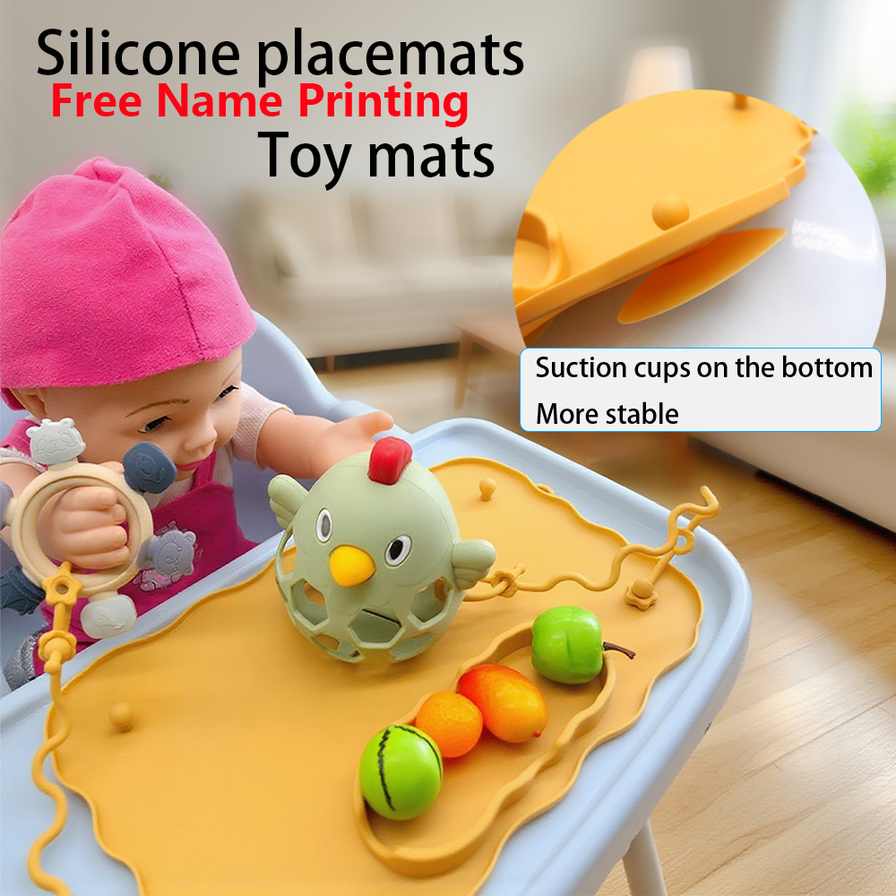 カスタマイズ可能な無料名前印刷シリコンマット、ハイチェアとプ - Kitchen Gadgets Name のレビューと価格