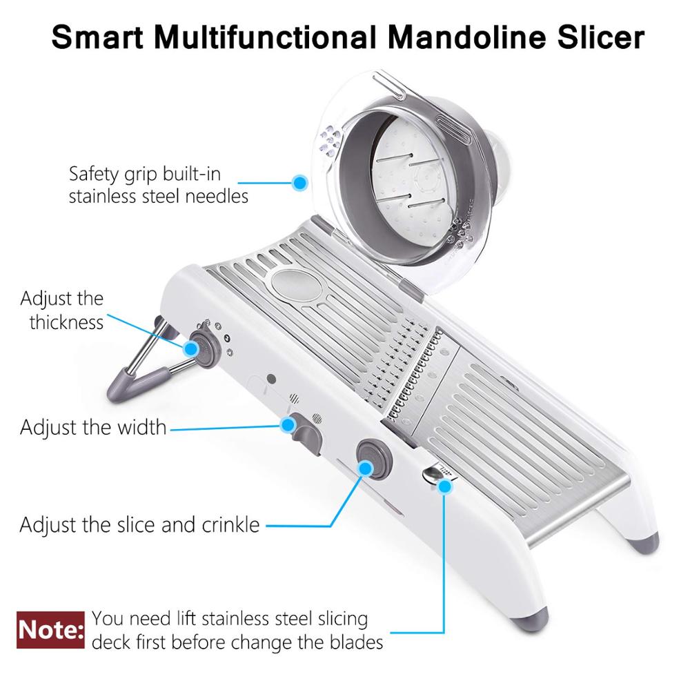 LMETJMA 18 種類調整可能なマンドリンスライサーステ - Mandoline Slicer のレビューと価格
