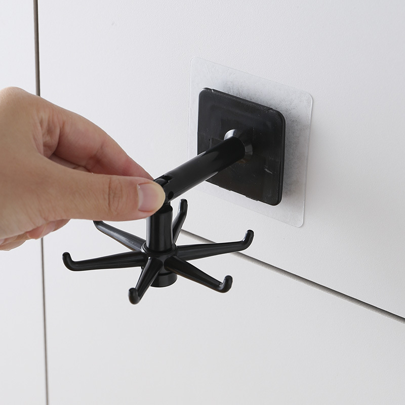 1/2 個キッチンフック回転収納ラック多目的自己粘着フック吊 - Kitchen Gadgets Rack のレビューと価格