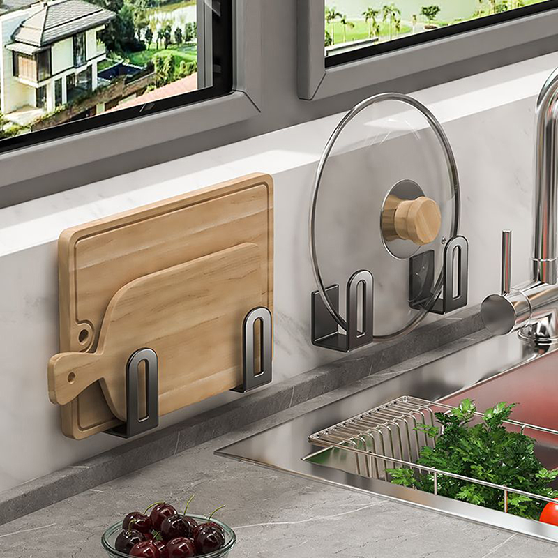 2 ピース/セットまな板ポットカバーラックシンクスポンジオー - Kitchen Gadgets Rack のレビューと価格