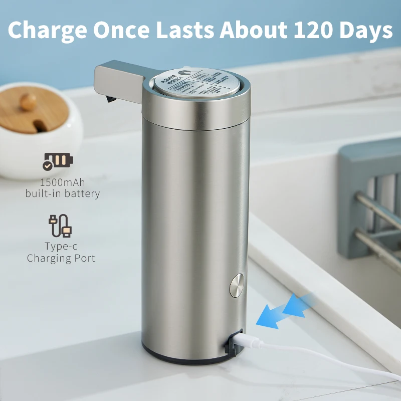 270ml キッチンソープマシン自動センサー付きハンドサニタ - Kitchen Gadgets Smart のレビューと価格