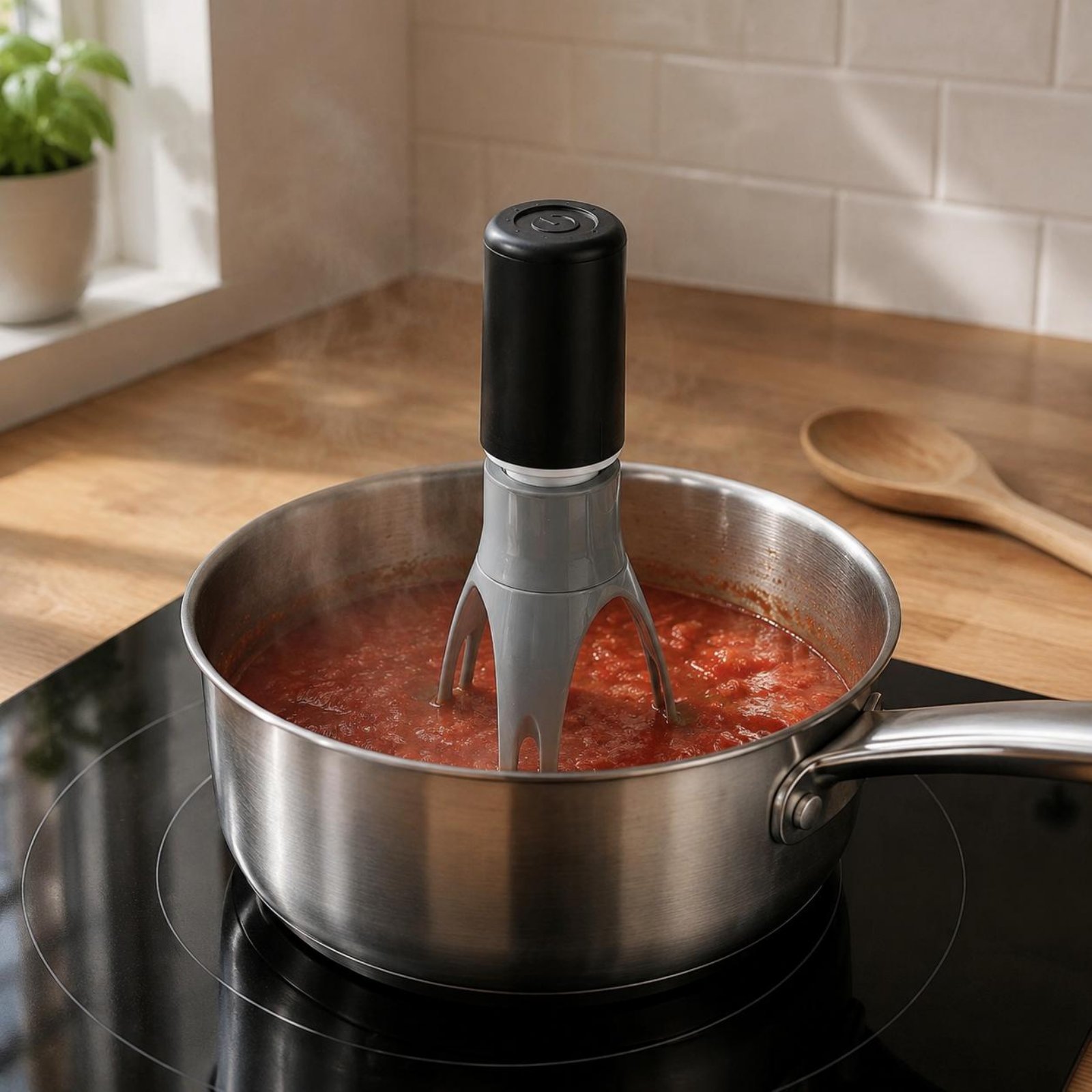 自動三角攪拌機 - ハンズフリー電動卵泡立て器＆キッチンミキ - Quirky Kitchen Gadgets のレビューと価格