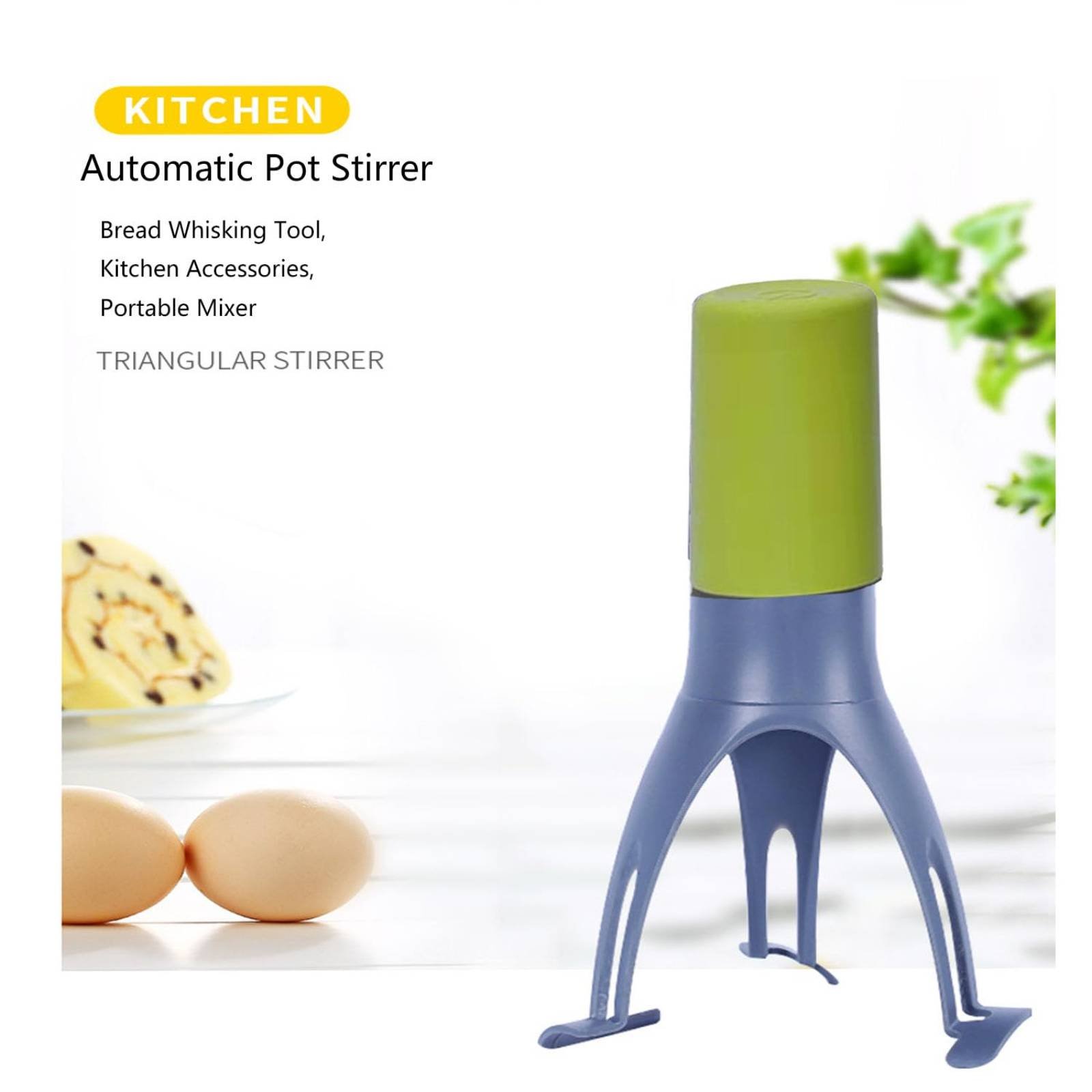 自動三角攪拌機 - ハンズフリー電動卵泡立て器＆キッチンミキ - Quirky Kitchen Gadgets のレビューと価格