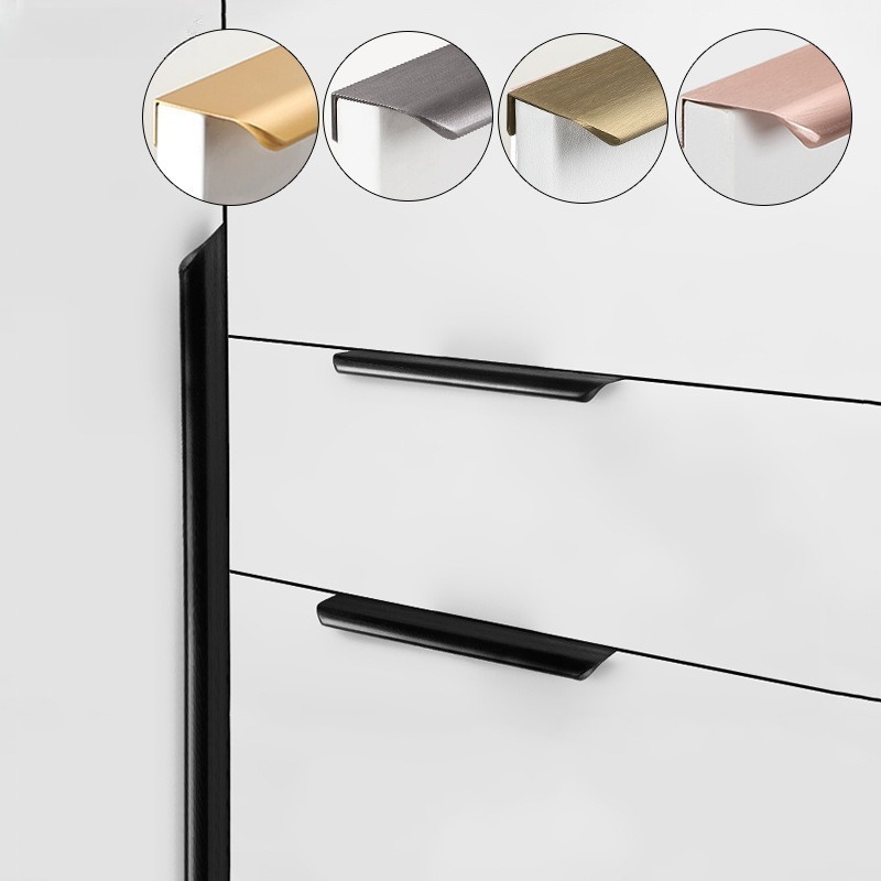 1PC モダン家具隠し引き出しハンドルゴールデン/ブラック/ - Kitchen Gadgets Gold のレビューと価格