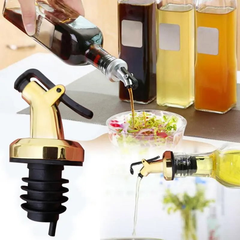 ゴールドオリーブオイル注ぎ口オイルビネガーボトルストッパー注 - Kitchen Gadgets Gold のレビューと価格