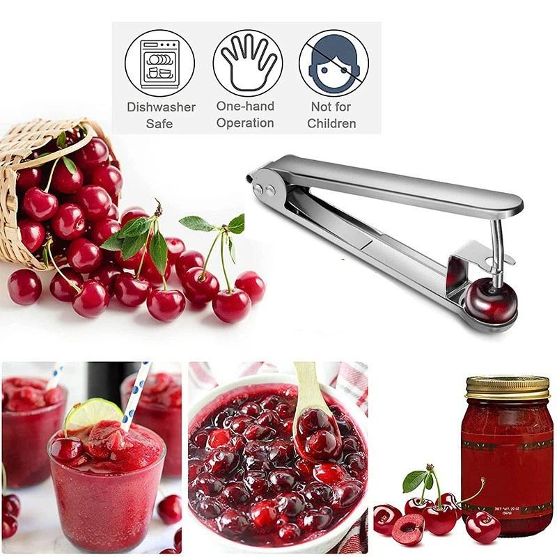 多機能種抜き器：チェリー、サンザシ、ナツメ、オリーブ用。創造 - Kitchen Gadgets That Are Useful のレビューと価格
