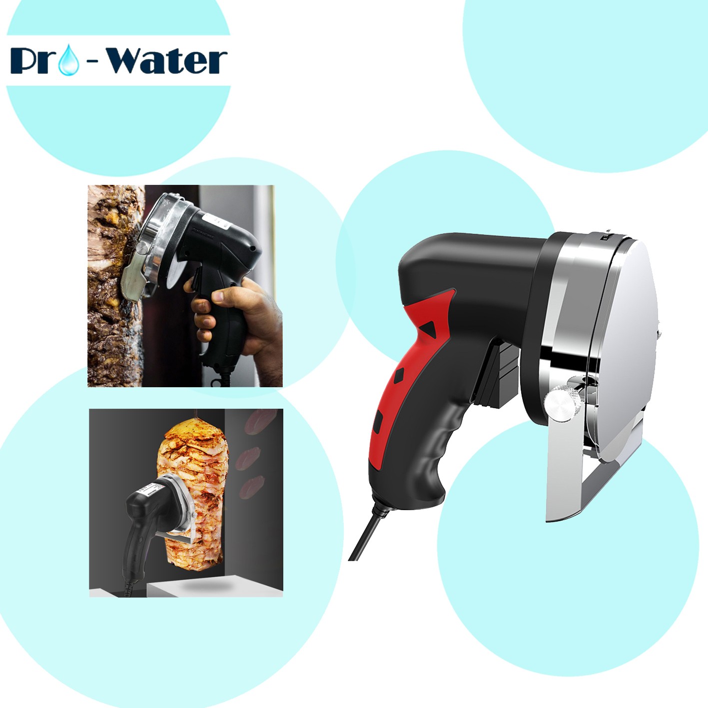 ロースト肉スライサー商業電気ケバブナイフshawarmaカッ - Kitchen Gadgets Smart のレビューと価格