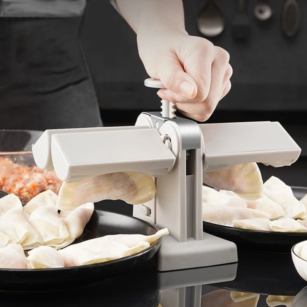 自動餃子製造機、お手入れ簡単、ダブルヘッドプレス型、パイ・ワ - Quirky Kitchen Gadgets のレビューと価格