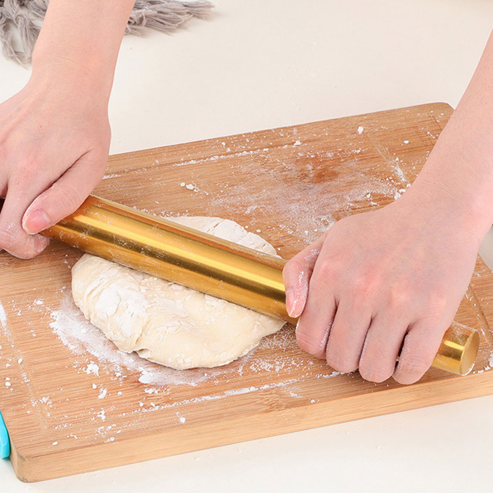 金の色の麺棒、製菓道具、クッキー、麺類を巻くためのステンレス - Kitchen Gadgets Gold のレビューと価格