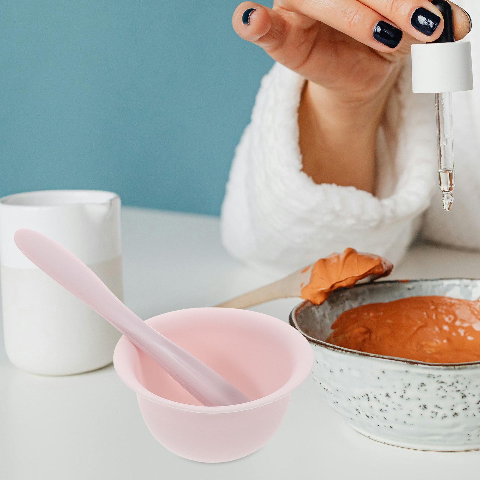 シリコン製フェイスマスクボウルとスパチュラセット、マスク混合 - Silicone Spatula Set のレビューと価格