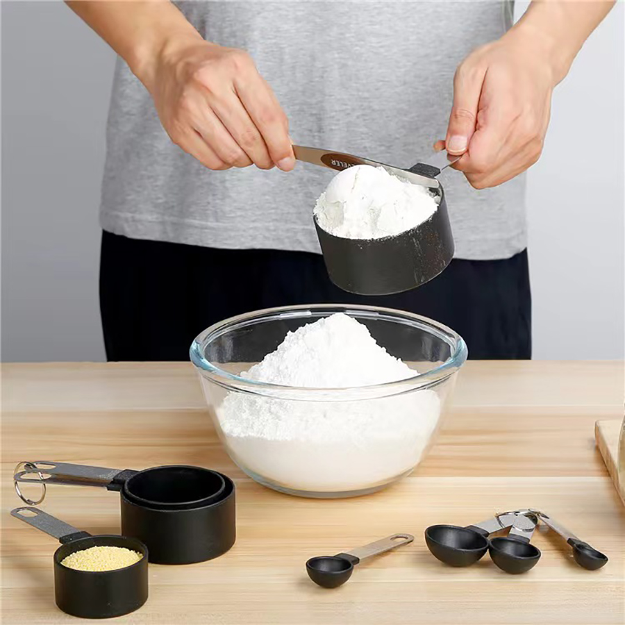 4 個/8 個プラスチック計量カップスプーンセットステンレス - Quirky Kitchen Gadgets のレビューと価格