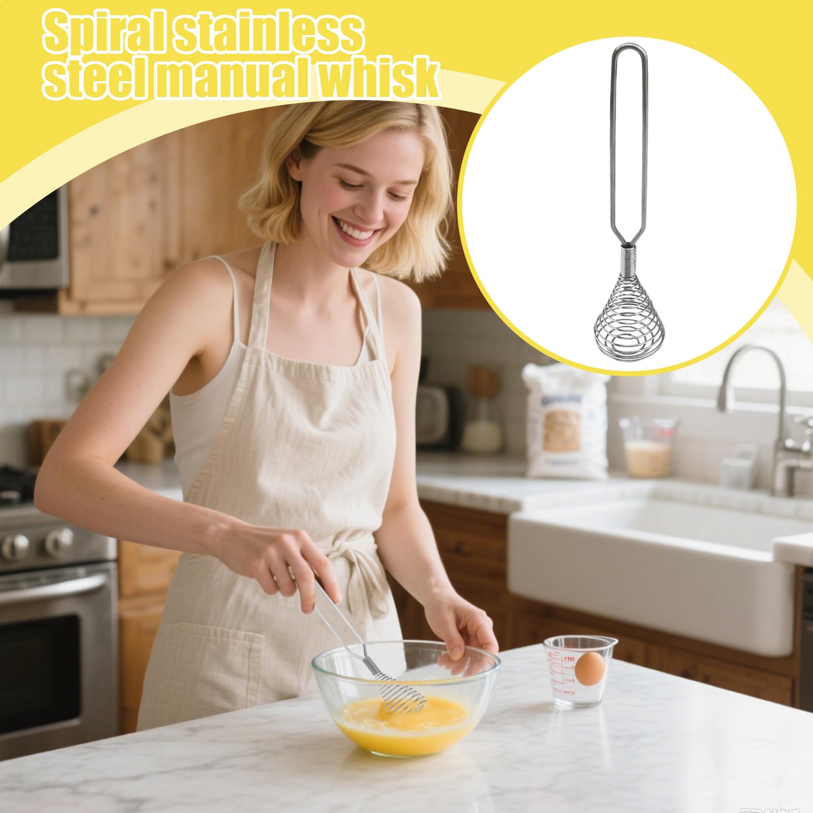 ステンレス製ハンドウィスク、スプリングコイルエッグビーター、 - Quirky Kitchen Gadgets のレビューと価格