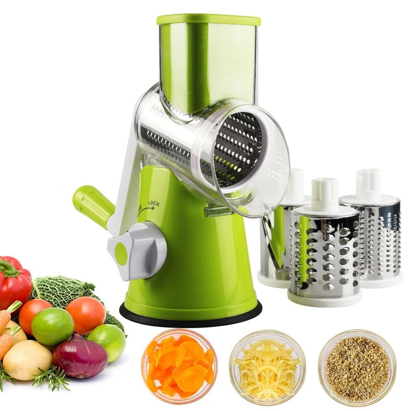 手動回転式チーズグレーター、野菜カッター、ポテトスライサー、 - Mandoline Slicer のレビューと価格