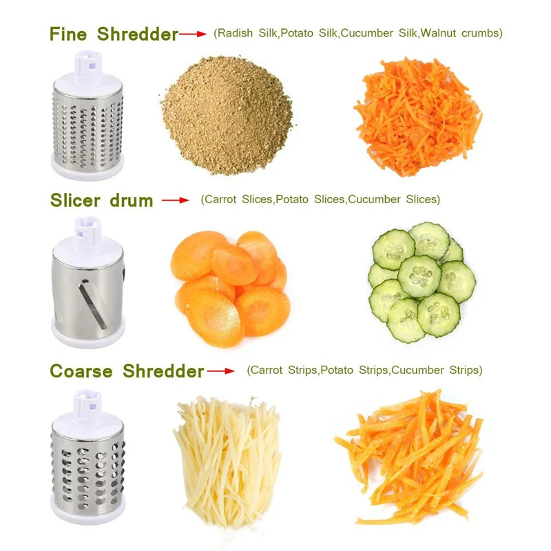 手動回転式チーズグレーター、野菜カッター、ポテトスライサー、 - Mandoline Slicer のレビューと価格