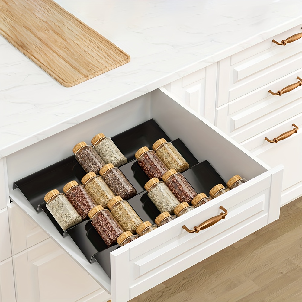 6個入り拡張可能なスパイス引き出しオーガナイザー、耐久性のあ - Kitchen Gadgets Rack のレビューと価格