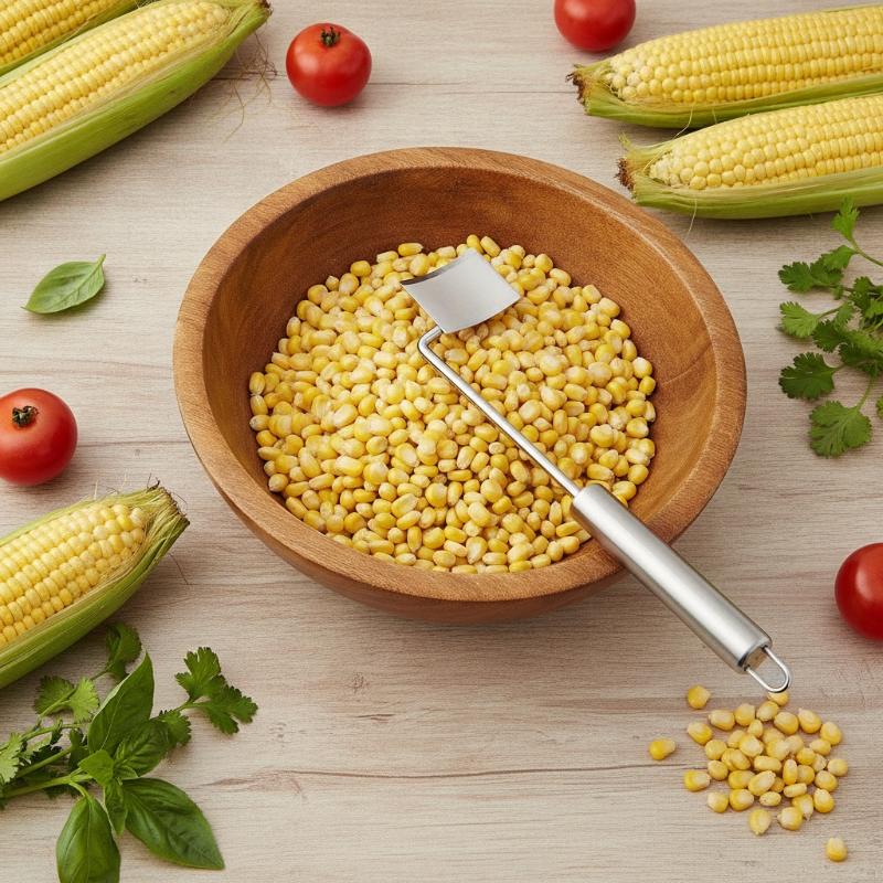 ステンレス製のトウモロコシ皮むき器、鋭利な刃、再利用可能なキ - Kitchen Gadgets That Are Useful のレビューと価格