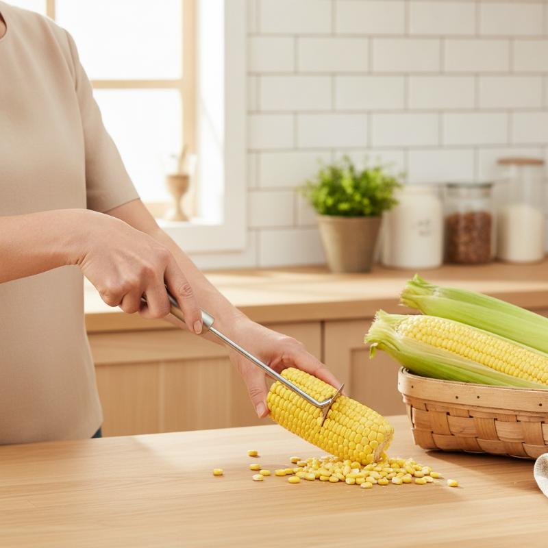 ステンレス製のトウモロコシ皮むき器、鋭利な刃、再利用可能なキ - Kitchen Gadgets That Are Useful のレビューと価格