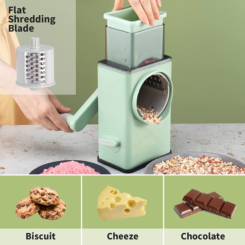 Lmetjma-回転式野菜スライサー,手動,3つのドラムを備 - Mandoline Slicer のレビューと価格